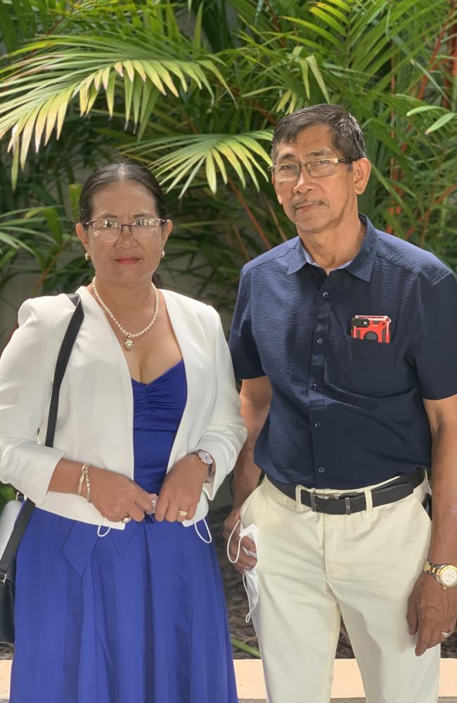 Lydia and Renado Labestida formally became Australians at the MECC Australia Day citizenship ceremony in Mackay on January 26, 2022. Picture: Duncan Evans
