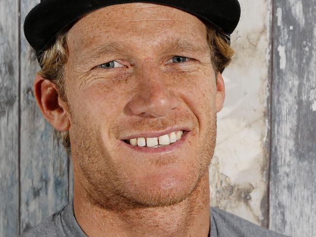 Ceteran World Tour surfer Bede Durbidge came second in Brazil this week, breaking into the top 10 for the first time in a few years. He's been on the Tour longer than all the stars and keeps coming up with results. Bede relaxing at the Beach Shack Cafe, Currumbin. Picture: JERAD WILLIAMS