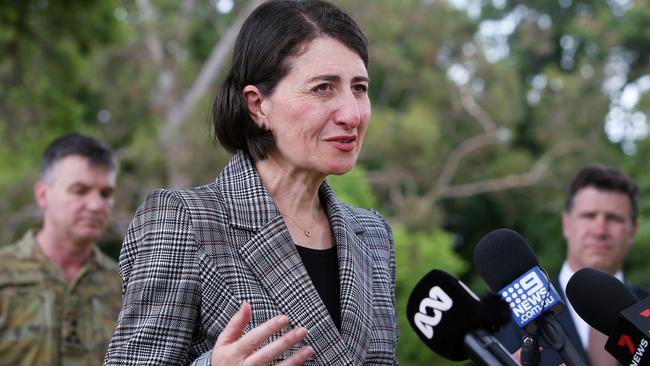 Premier Gladys Berejiklian and her cabinet will consider a relaxation of the COVID rules later this week. Picture: Lisa Maree Williams/Getty Images