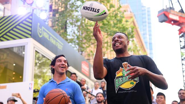 Paul Pierce was in town for the NRL grand final. Picture: AAP Image/Dan Himbrechts