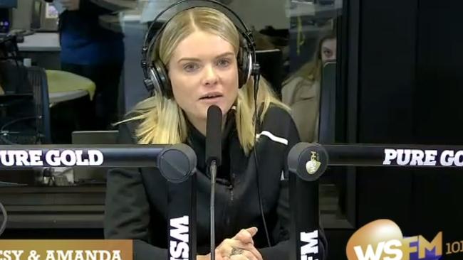 Erin Molan speaking on WSFM during the week. Picture: WSFM