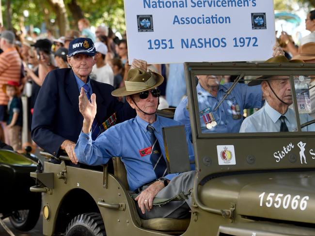 Anzac Day 2025. Strand parade in Townsville. Picture: Evan Morgan