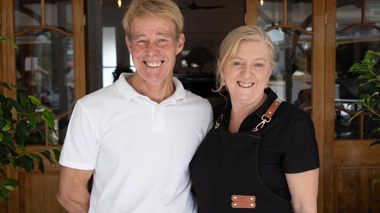 Kim Jones, pictured with husband Paul, has reopened a refurbished Kingston House Impressions in the heart of Gympie. Picture: Christine Schindler