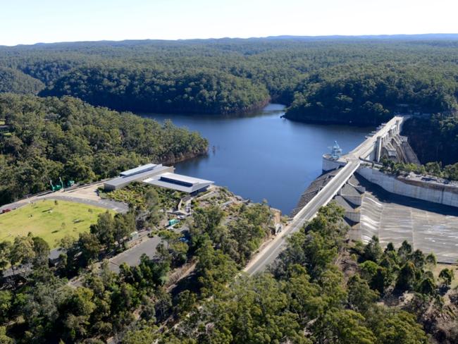 Warragamba Dam aerial view. Picture: Visit Wollondilly