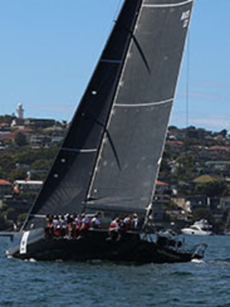 Sydney yacht Whisper in a lead-up race to the Sydney to Hobart.