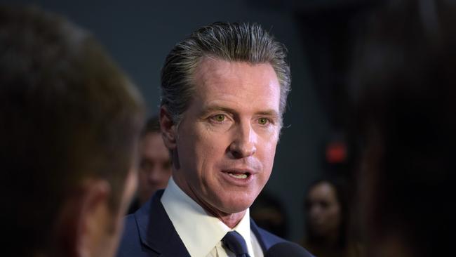 Gavin Newsom created the reparations task force in 2020. Picture: AFP