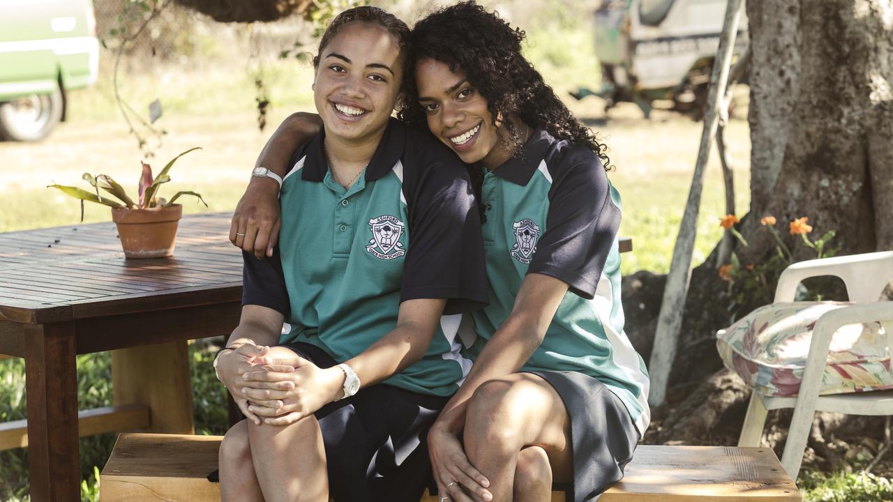 Black Snow stars Queensland newcomers Molly Fatnowna (left) and Talijah Blackman-Corowa (right). Photo: Stan/Supplied