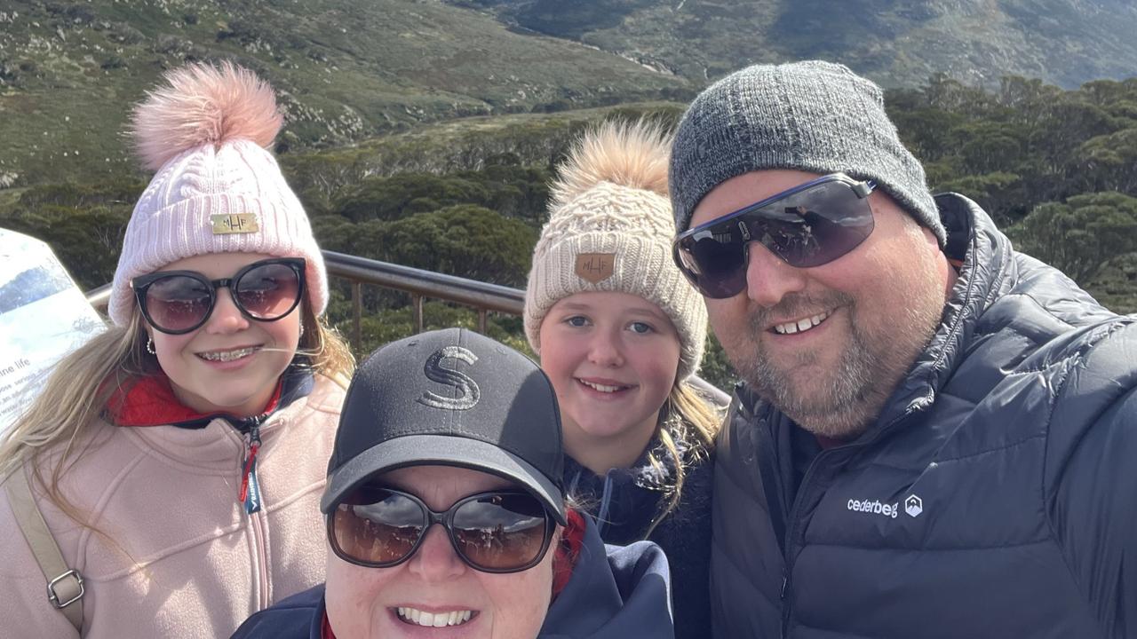 Julie and David Klimek with their daughters Emily and Amy.