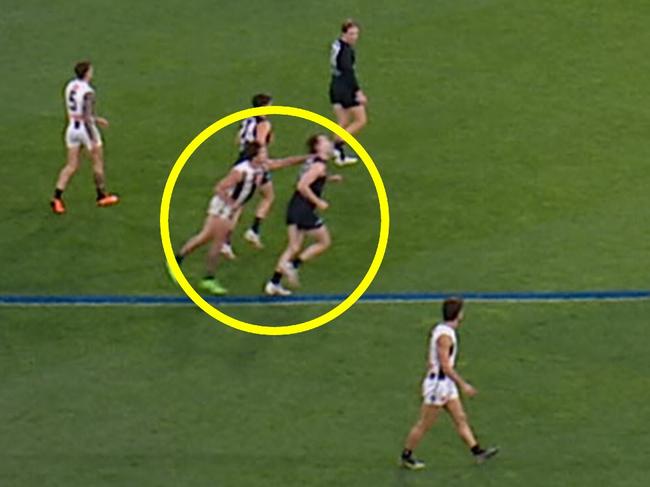 Collingwood recruit Lachie Schultz is set to come under scrutiny from the MRO for a brain fade strike to Carlton’s Blake Acres during Friday night’s clash.