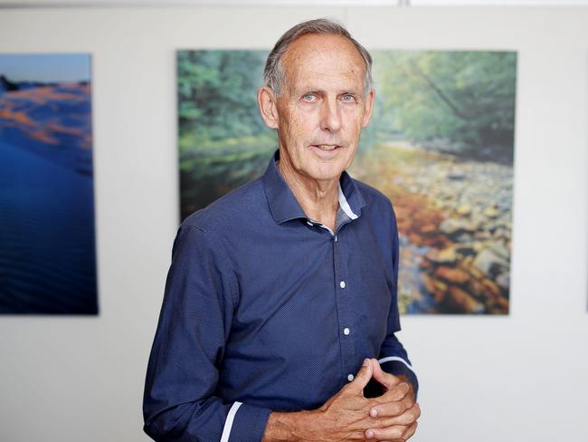 Bob Brown Foundation will release aerial footage of a Tarkine logging blitz that has recently destroyed ancient rainforests. While community members are participating today in a peaceful protest inside one of the logging areas in TasmaniaÕs northwest. Picture: RICHARD JUPE