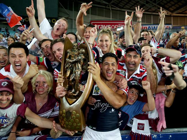 He won the premiership with the Roosters in 2013, but Tuivasa-Sheck admits he needs to prove himself all over again. Picture Gregg Porteous