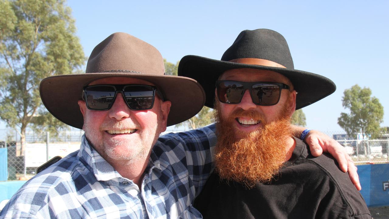 Wayne Looney and Joel Looney from Ballarat. Picture: Gera Kazakov