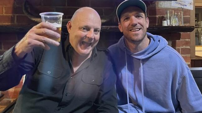 Swan with footy identity Billy Brownless. Picture: Instagram