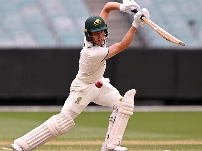 Nathan McSweeney in action for Australia A. Picture: William West/AFP