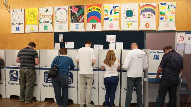 Election day in Camden. Picture: Robert Pozo