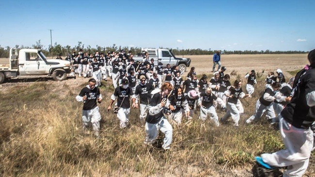 Animal Activists invade the Millmerran property and cattle farm of David McNamee. Picture:  Animal Activists Collective Facebook page. 