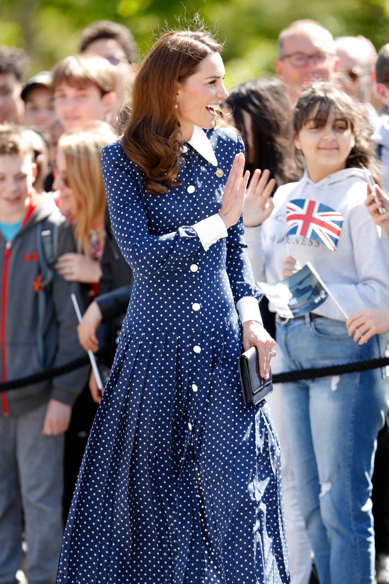 <p>Kate wears Alessandra Rich on May 14, 2019.</p>