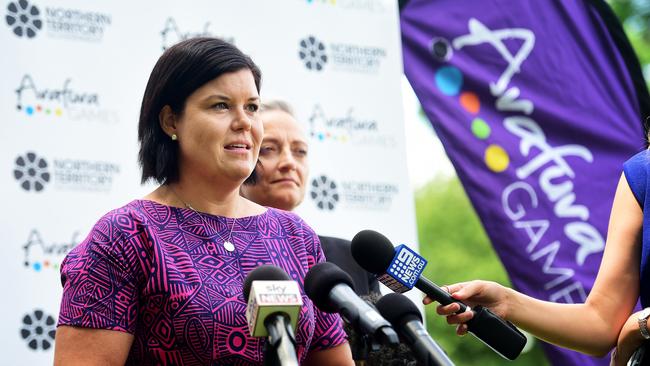 Arafura Games Minister Natasha Fyles is so confident in the success of the Arafura Games she’s planning a Commonwealth Games bid. Picture: JUSTIN KENNEDY