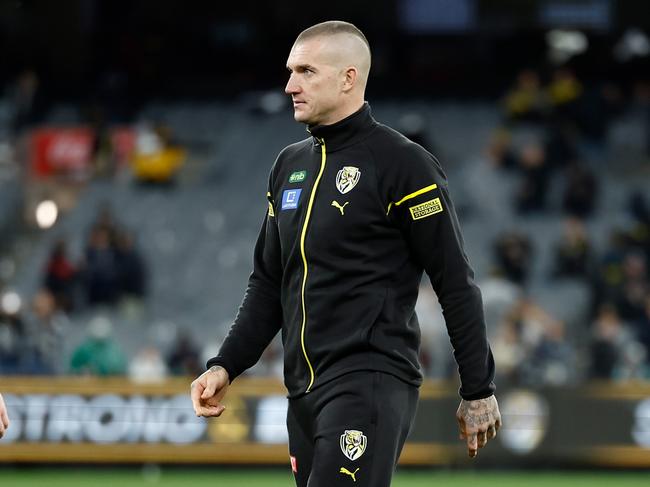 Dustin Martin has been in the tracksuit lately. Picture: Michael Willson/AFL Photos