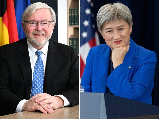 Picture of Kevin Rudd and Penny Wong.