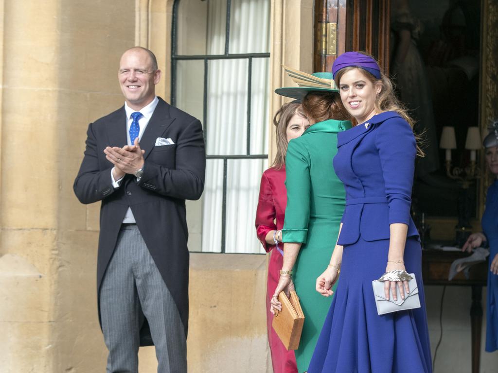 Princess Beatrice went for an excellent colour pop. Her relative Mike Tindall applauded it.