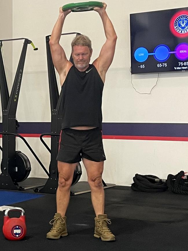 Craig McLachlan training for SAS Australia.