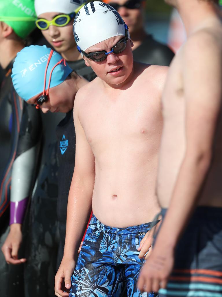 Australia Day Ocean Swim at Kingston Beach. Picture: Nikki Davis-Jones