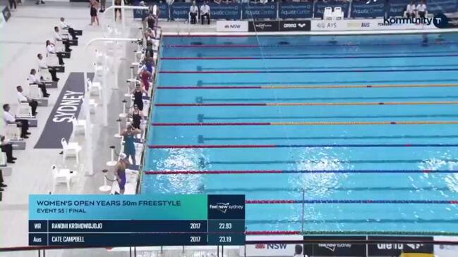 Replay: Australian Short Course Championships - Finals Women's 50m Freestyle