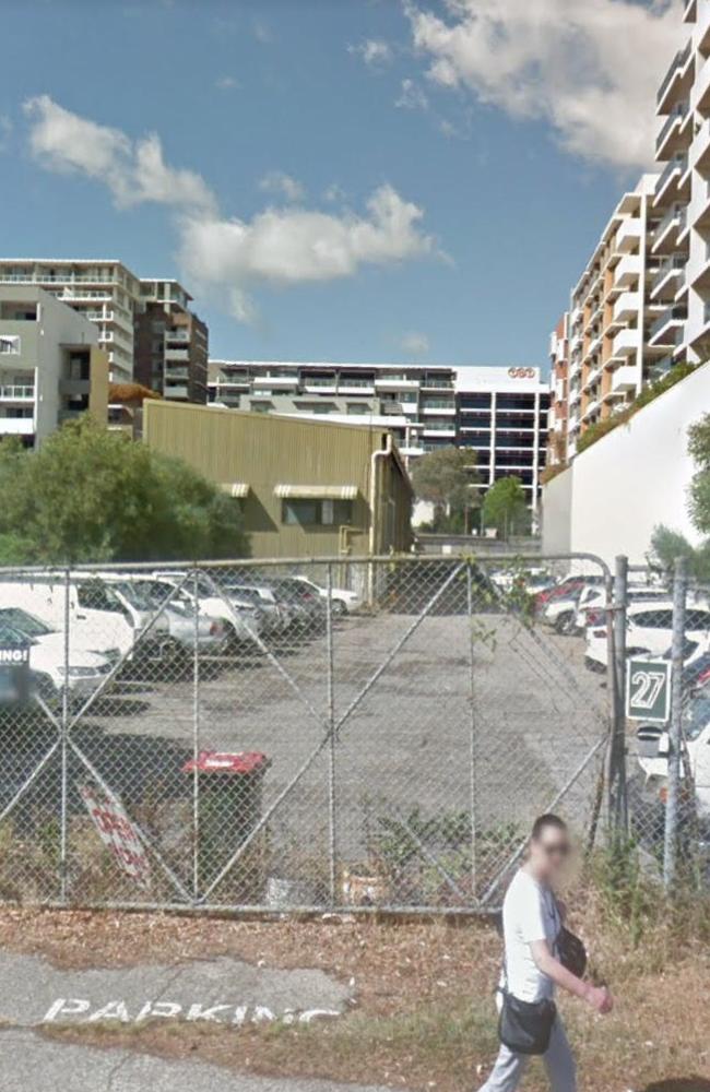 The site where construction of the new Church Ave apartment complex caused Mascot Towers to ‘shake’. Picture: Supplied