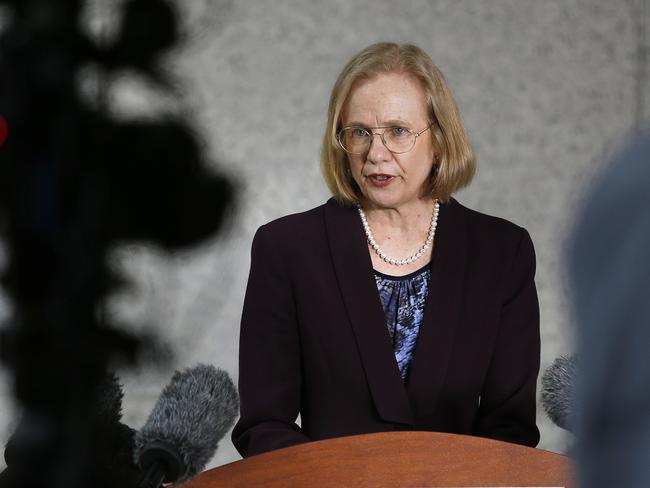 Queensland's Chief Health Officer Dr Jeannette Young pictured addressing the media, Brisbane10th of September 2020.  (Image/Josh Woning)