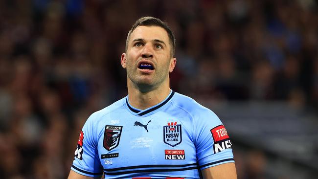 James Tedesco looks at the score during Game 2 of the State of Origin 2023, Queensland V NSW at Suncorp Stadium in Brisbane. Pics Adam Head