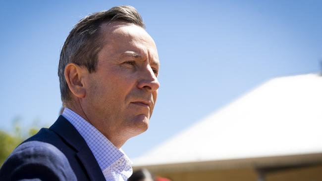 WA Labor Premier Mark McGowan on election day. Picture: Matt Jelonek/Getty Images