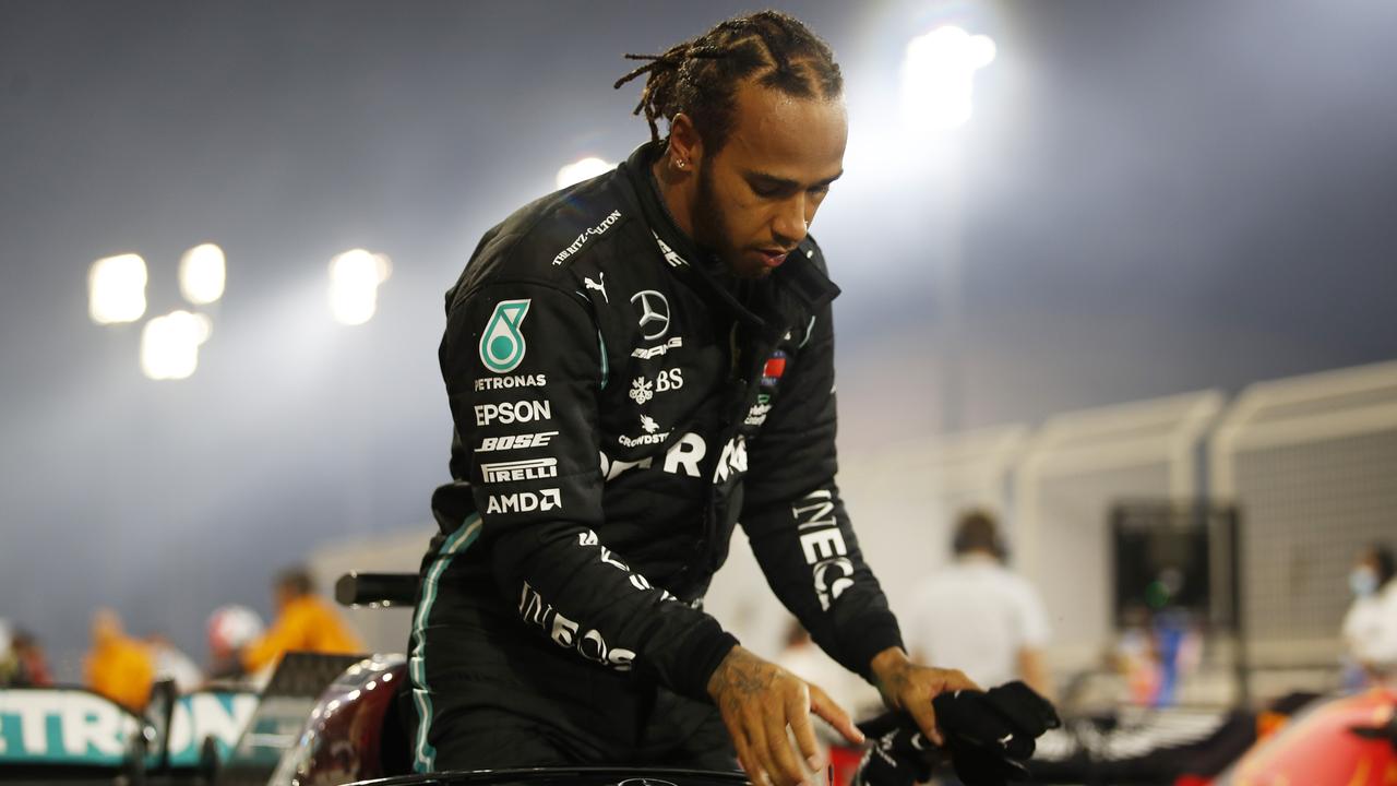 Lewis Hamilton. (Photo by Hamad Mohammed - Pool/Getty Images)