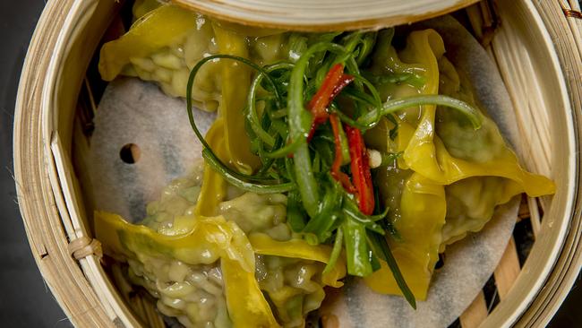 Mr Hizola's wagyu steamed dumplings. Picture: Jerad Williams