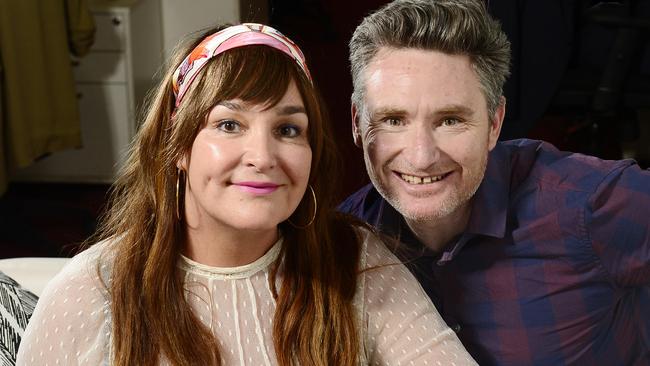 Kate Langbroek and Dave Hughes will replace Hamish and Andy on the Hit Network. Picture: Stephen Harman