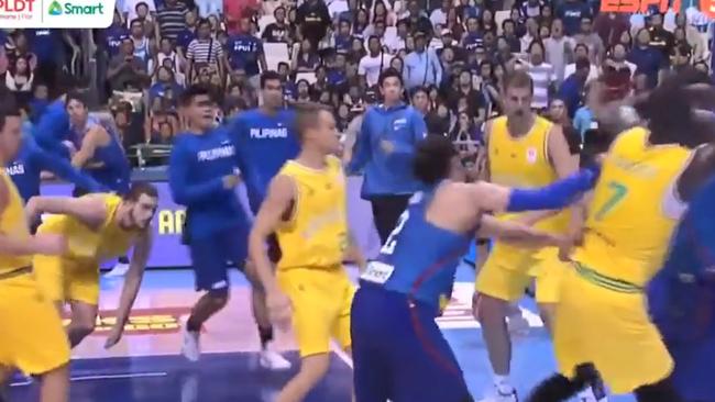 Terrence Bill Romeo attempts to land a punch to Maker’s back.