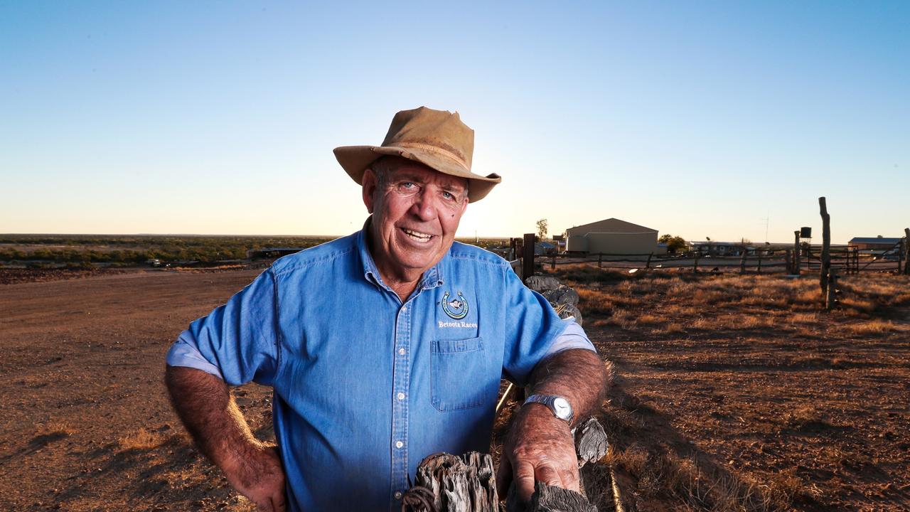 Queensland. Mayor Geoff Morton on his massive property Roseberth outside Birdsville. Picture: Nigel Hallett