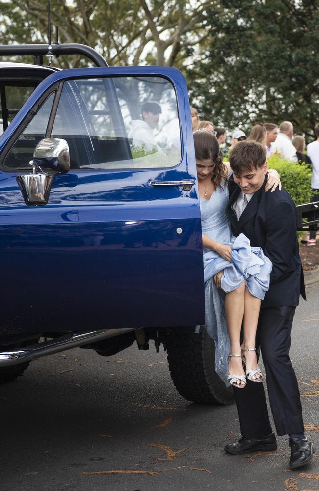 Graduates Lily Pieper and Dylan Thomas at Toowoomba Christian College formal at Picnic Point, Friday, November 29, 2024. Picture: Kevin Farmer