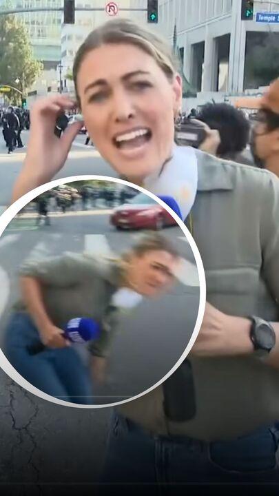 Calls for Albo to take action after Sydney reporter shot at in LA