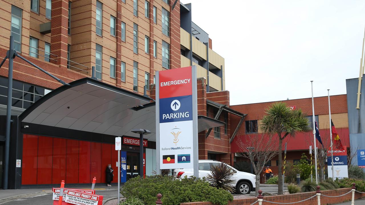 Three patients are still in Ballarat Base Hospital. Picture: Brendan Beckett