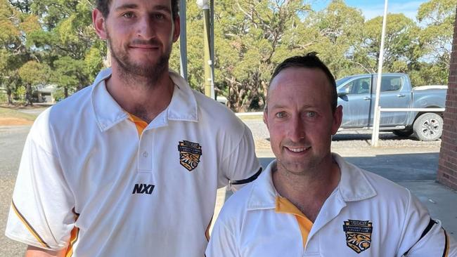 Brodie O'Dea (right) has been dominant for Langhorne Creek. Picture: Langhorne Creek Cricket Club