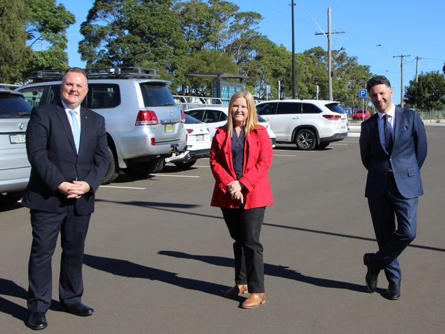 The launch of the smart parking pilot at the Racecourse Rd commuter carpark in West Gosford.