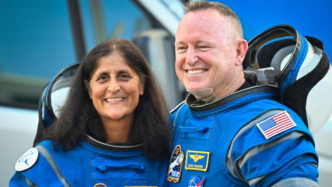 NASA astronauts Suni Williams and Butch Wilmore have spent nine months in space. Picture: Miguel J. Rodriguez Carrillo/AFP