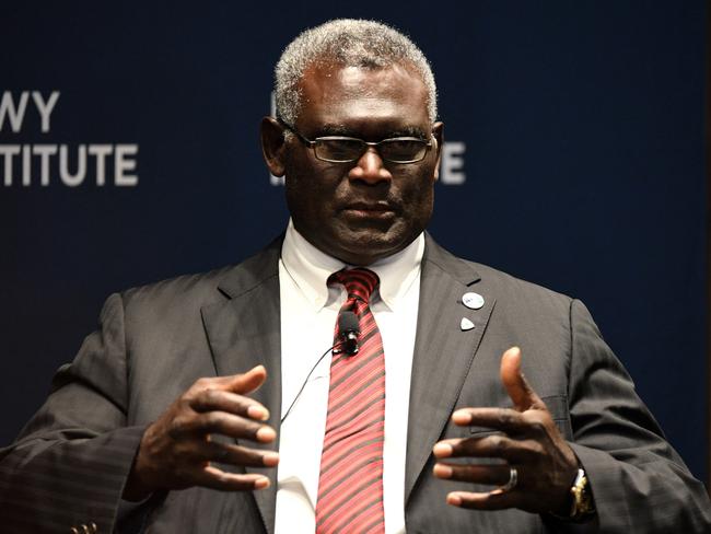 Solomon Islands Prime Minister Manasseh Sogavare. Picture: AFP