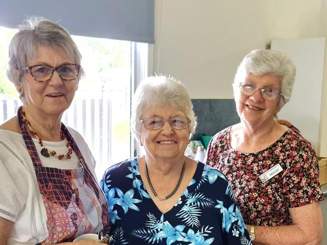 Club volunteers and wonderful caterers Jane Vella, Colleen Brow and Phyllis Vella. Picture: Contributed