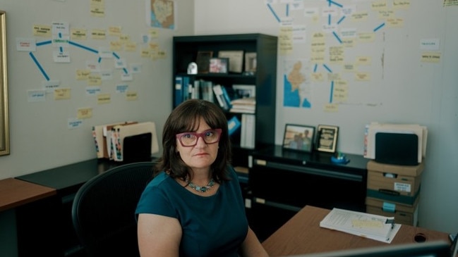 Erin West, a recently retired Santa Clara County prosecutor, has investigated social-media fraud by international criminal networks. Picture: Geloy Concepcion/WSJ