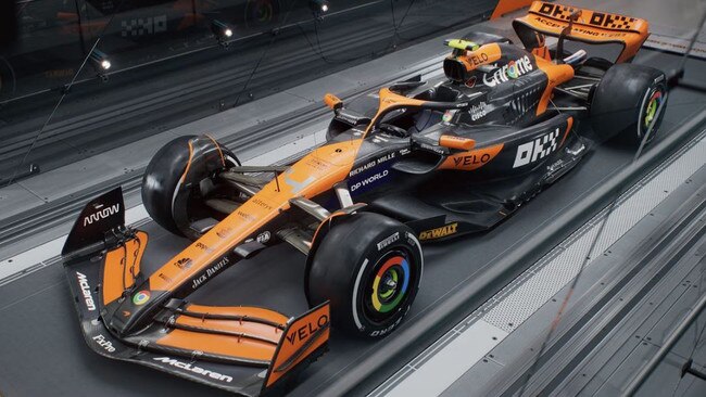 McLaren's car for the 2024 F1 season. Photo: F1.com