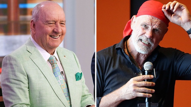 Alan Jones had the last laugh after earning a new contract at 2GB, contrary to what Peter FitzSimons predicted. Picture: Channel 7/Peter Ristevski