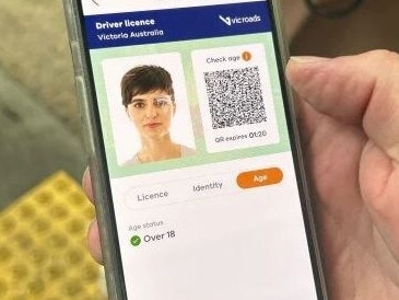 An example of what the digital driver’s licences will look like in Victoria. Picture: supplied