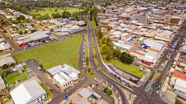 The old gasworks site on Neil St in Toowoomba City.